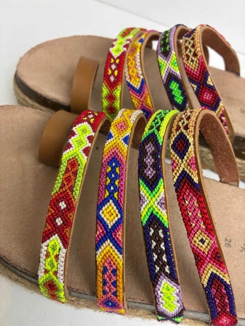 🇲🇽Authentic Leather Mexican Huarache Sandal🇲🇽 Handmade Artsan Mex 26 US 9.5-10